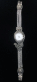 Серебряные часы с марказитами