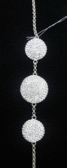 серебряный браслет с цирконом